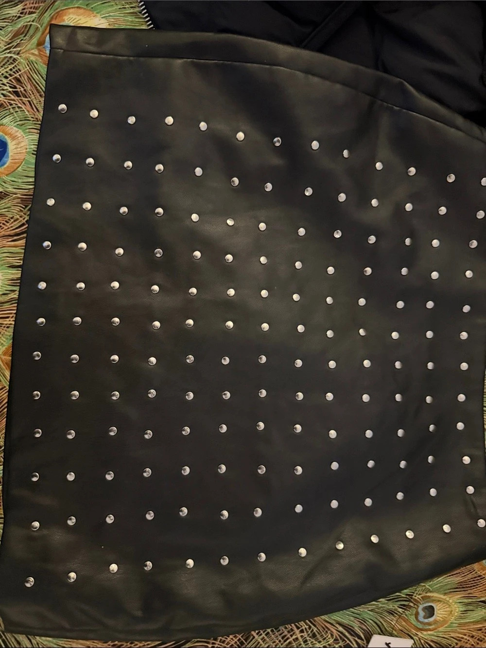 DKNY Studded Black mini skirt nwt